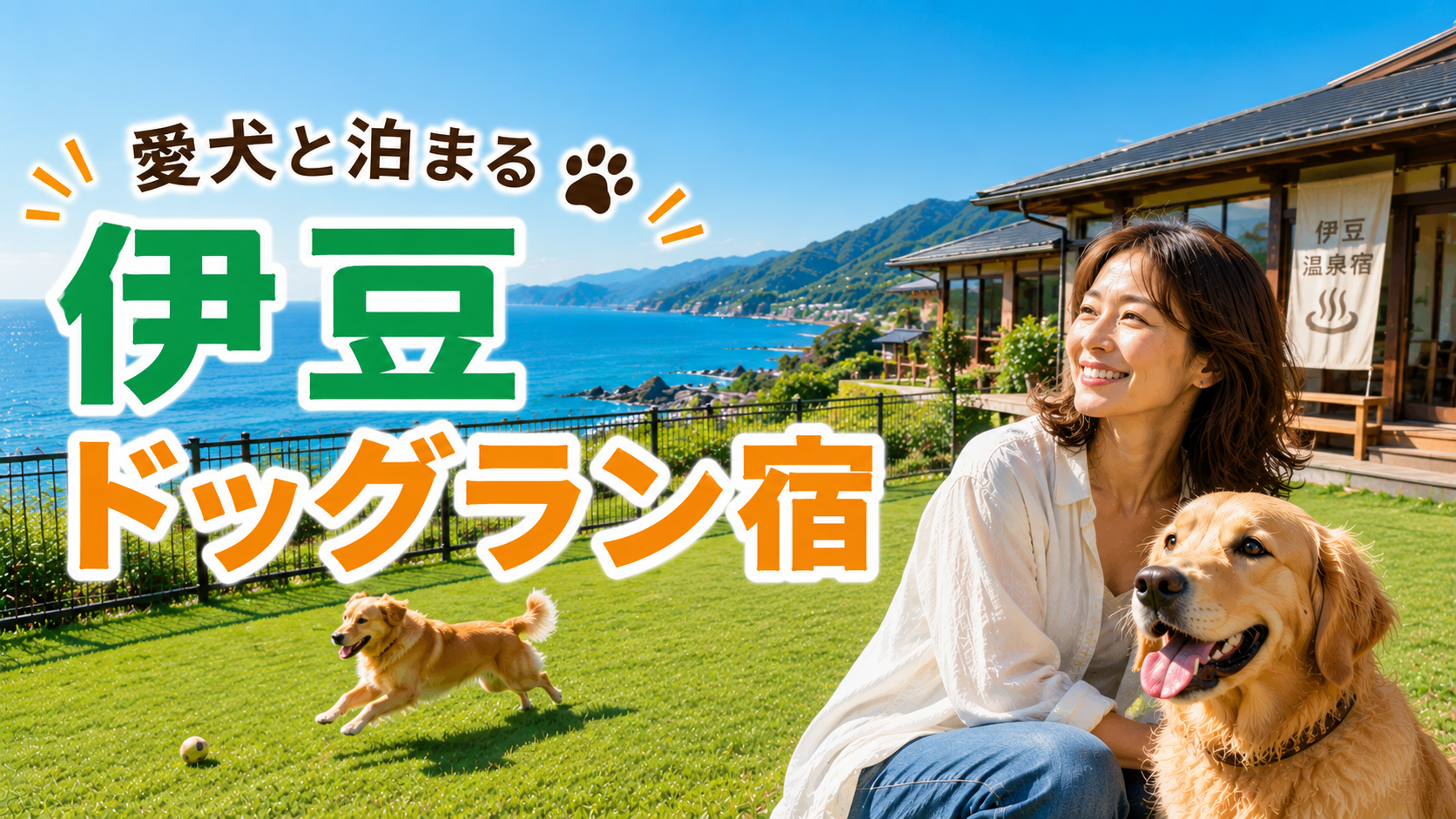 伊豆のドッグラン付き宿で愛犬と泊まる旅