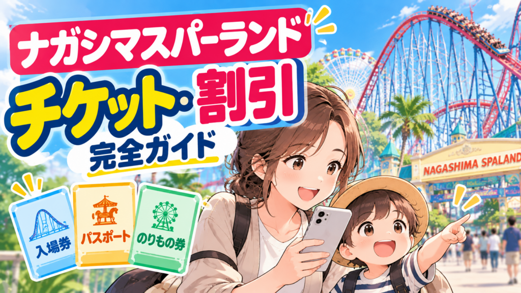 ナガシマスパーランドのチケット・割引と入場券・パスポート・のりもの券の選び方