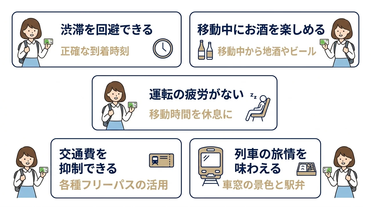 温泉宿へ車なしで行くメリット5つ