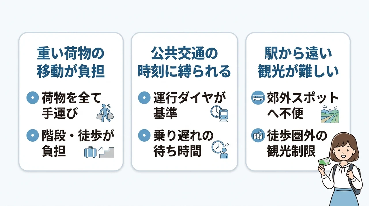 温泉宿へ車なしで行くデメリット3つ