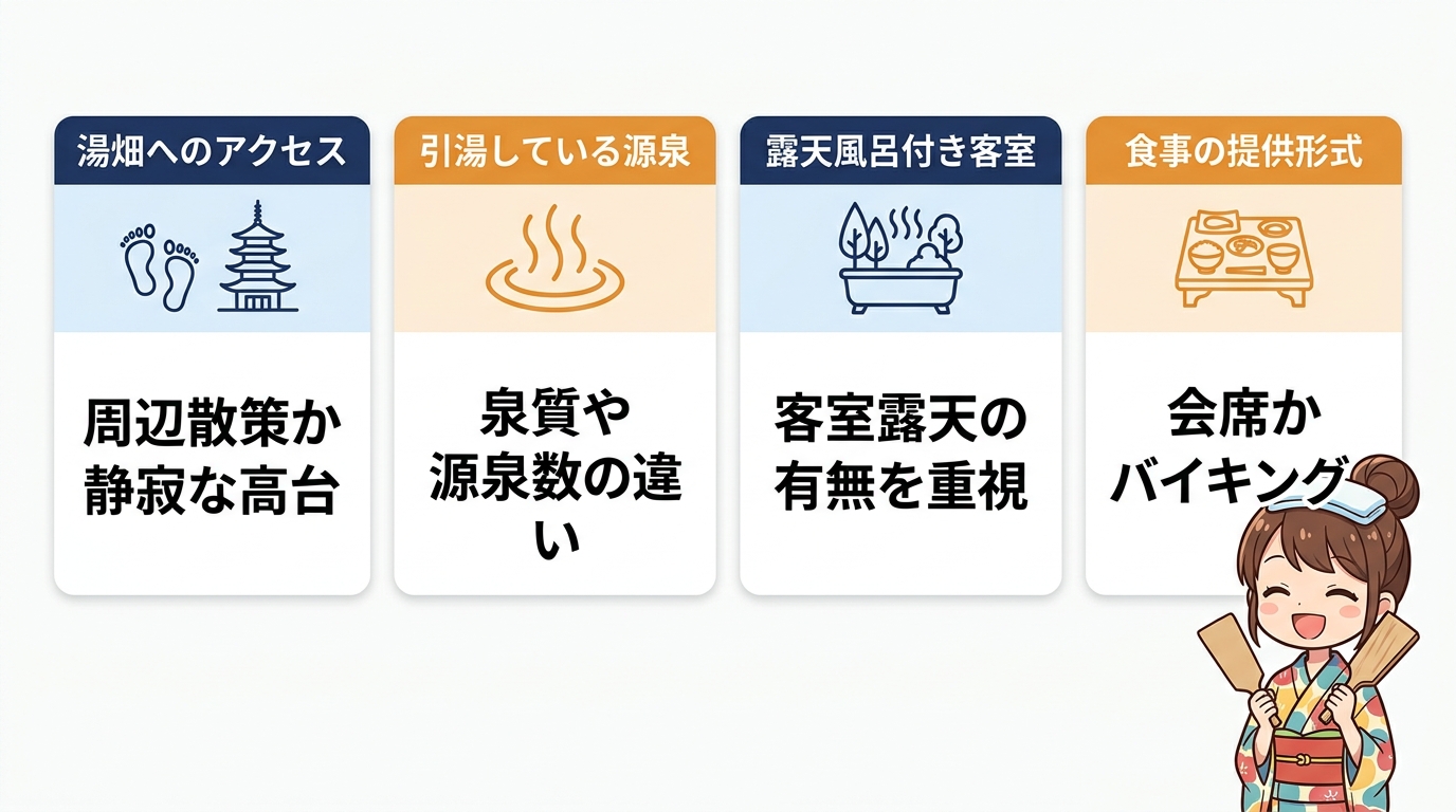 目的別に最適な宿を選ぶポイント