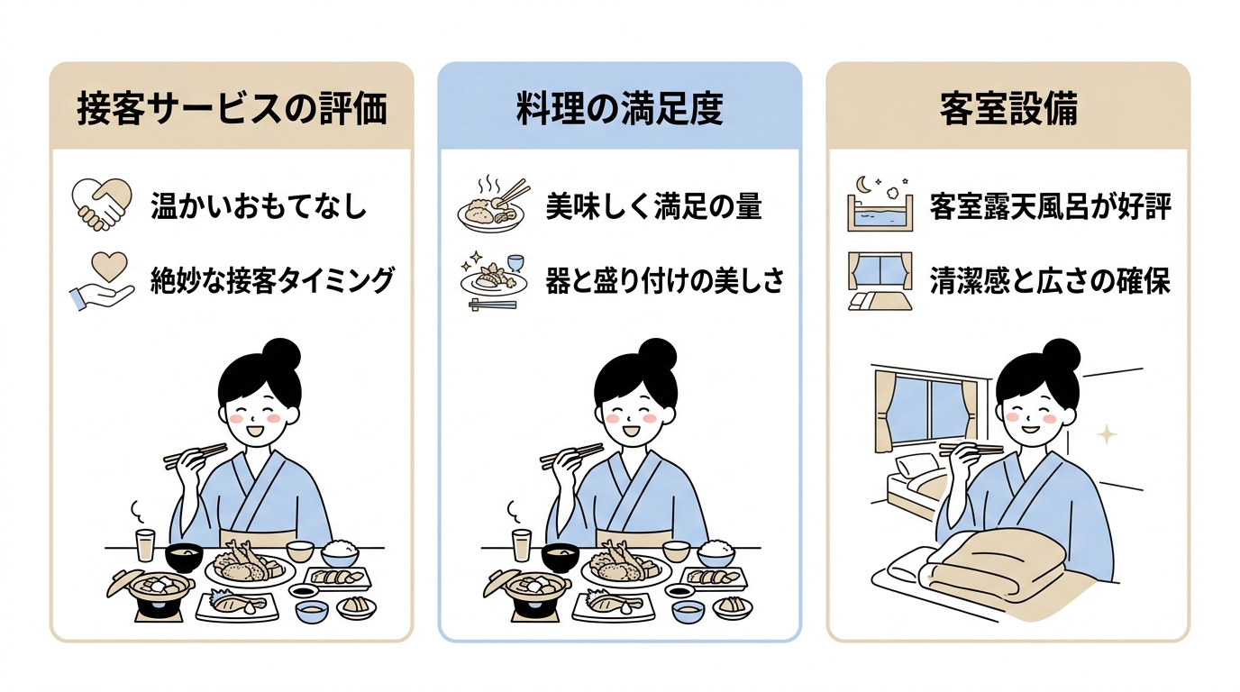ユーザーの口コミから見るおすすめ宿の評判
