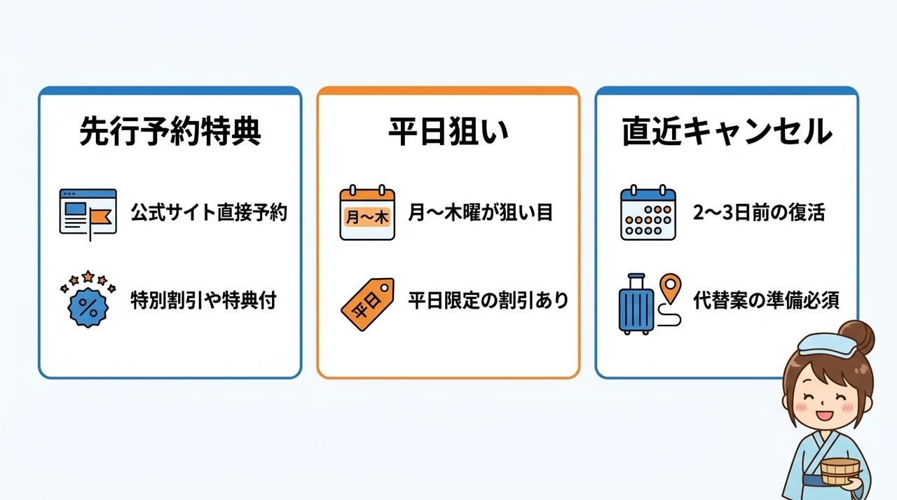 人気宿の予約攻略法と裏ワザ