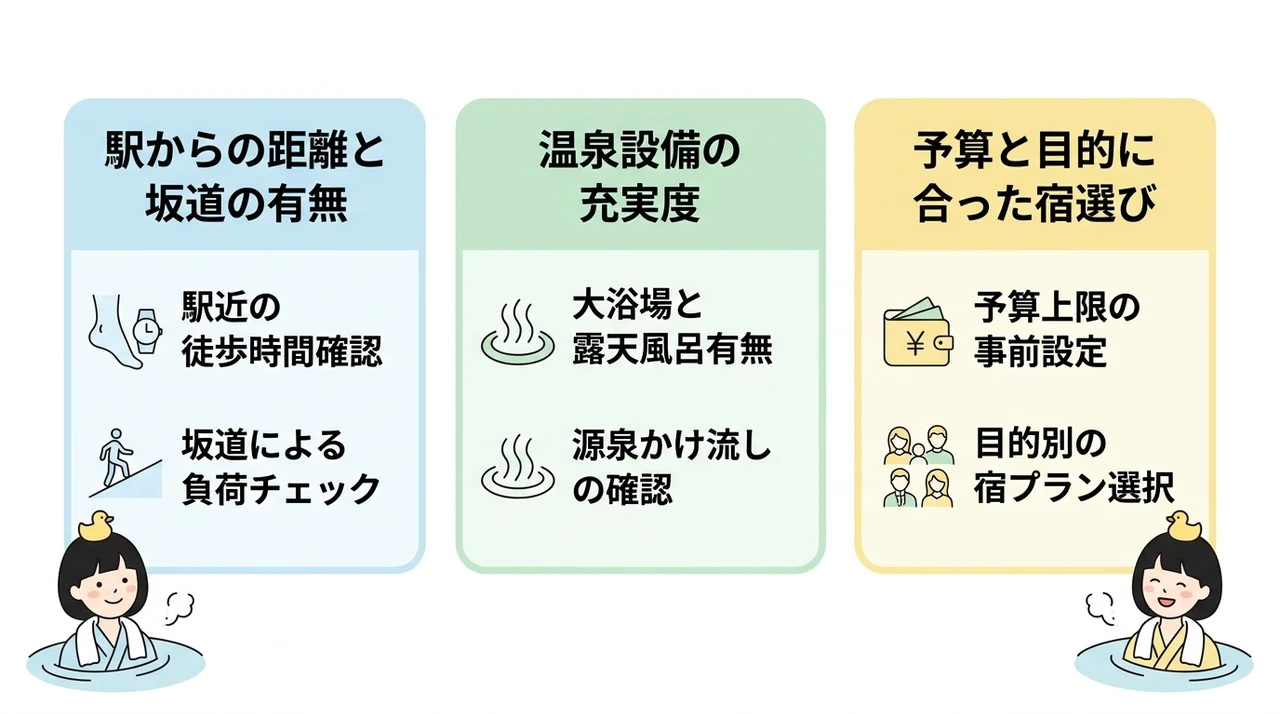 熱海駅近くの温泉宿を選ぶ3つのポイント