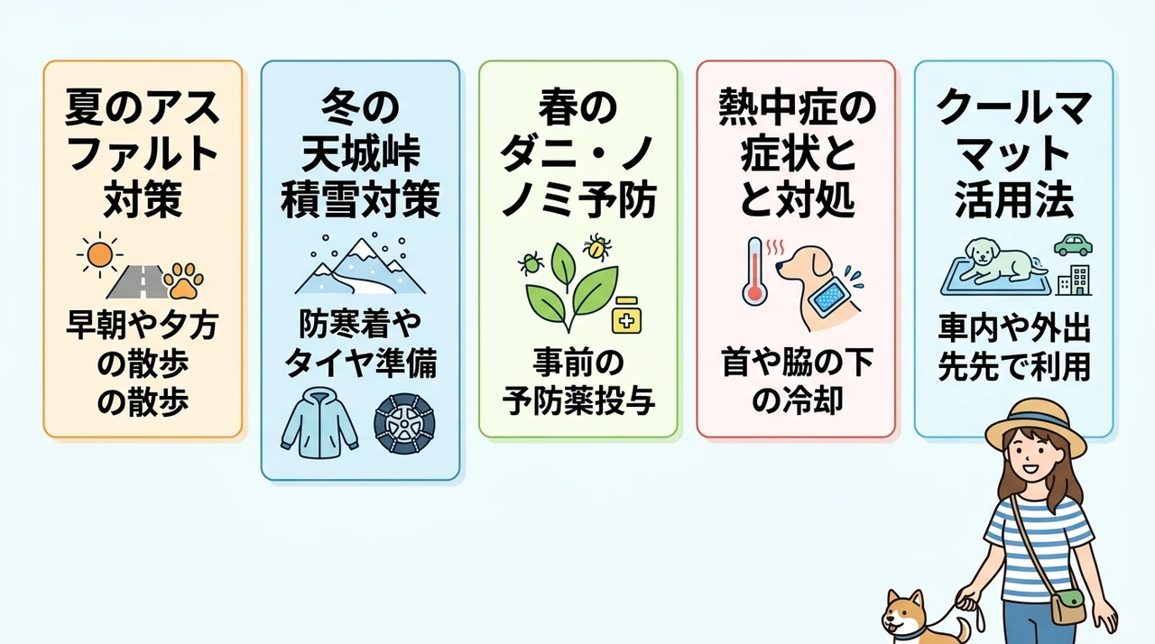 季節別・熱中症と寒さ対策のコツ