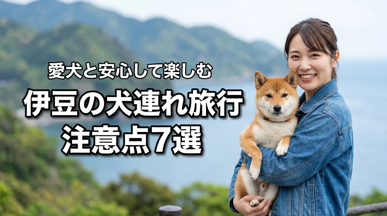愛犬と安心！絶対確認！伊豆の犬連れ旅行で知っておくべき注意点7選