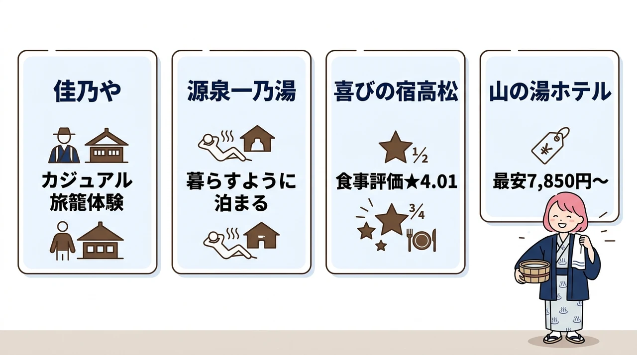一人旅でコスパ重視ならチェックしたい温泉宿
