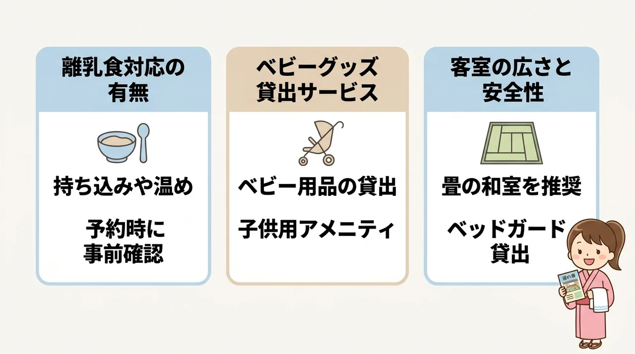 子連れ・赤ちゃん連れでも安心な宿の選び方