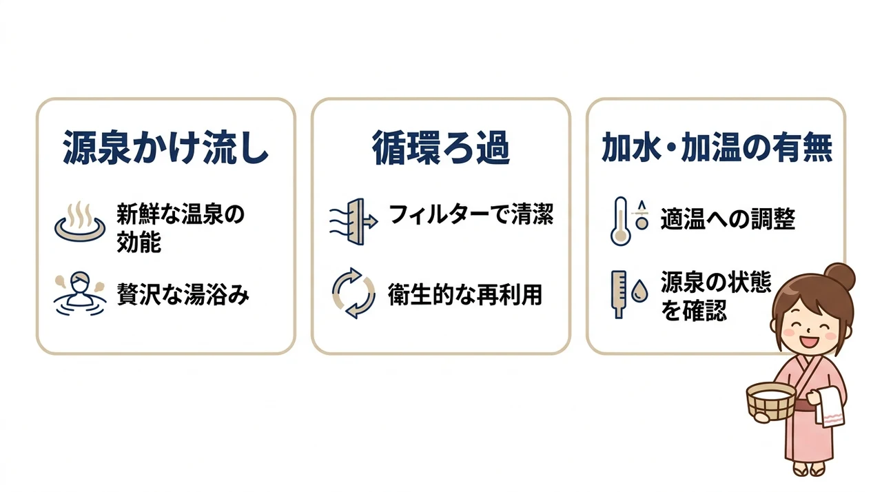 客室露天風呂の泉質を見極めるポイント