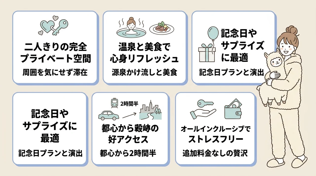 那須おこもり宿で叶うカップルのメリット