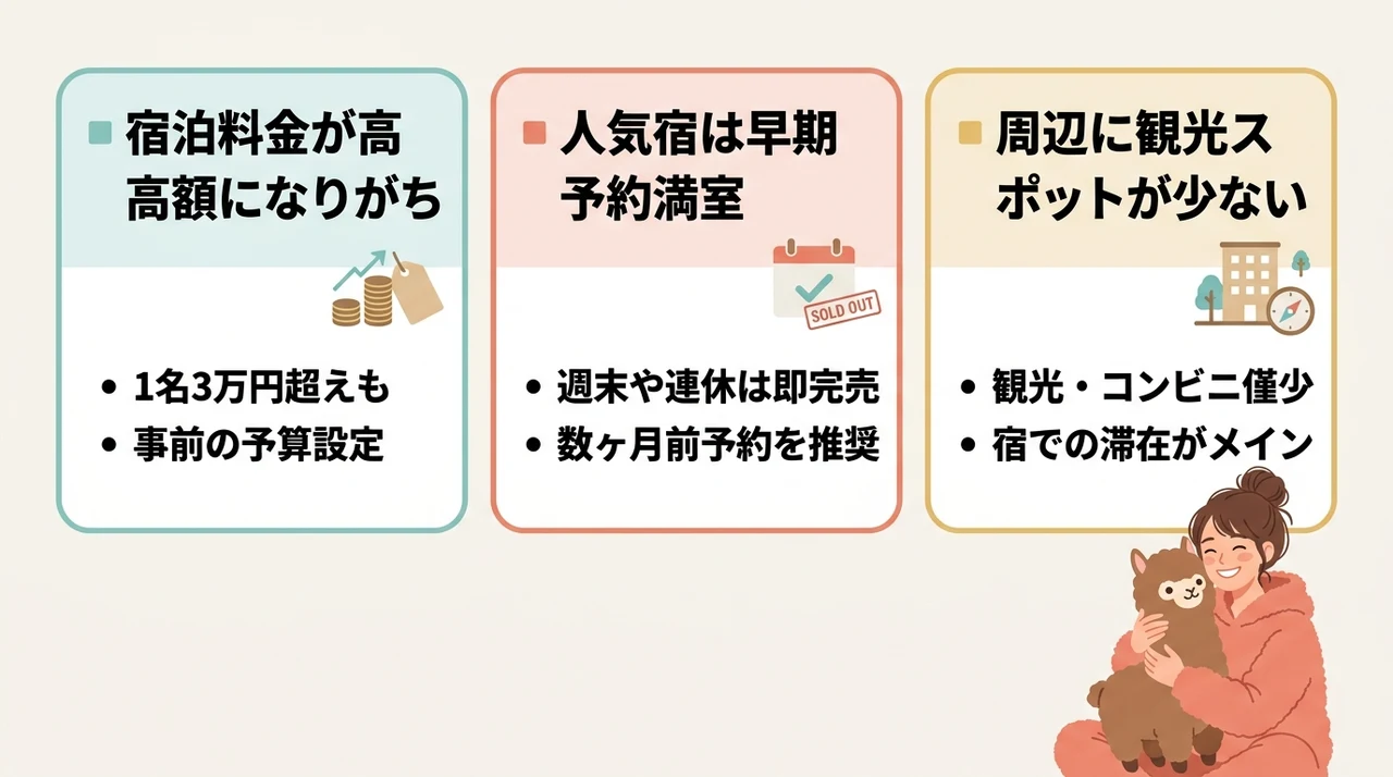 那須おこもり宿のデメリットを解説