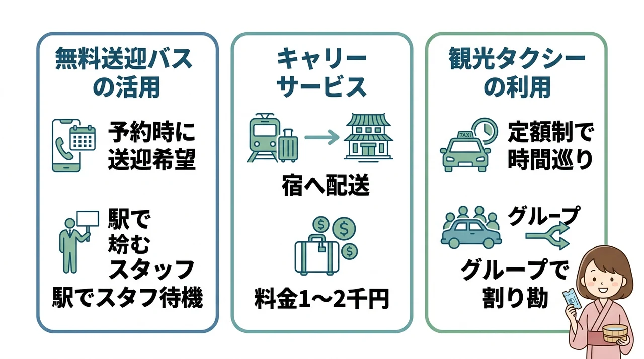 電車旅をさらに快適にする車なし観光のテクニック