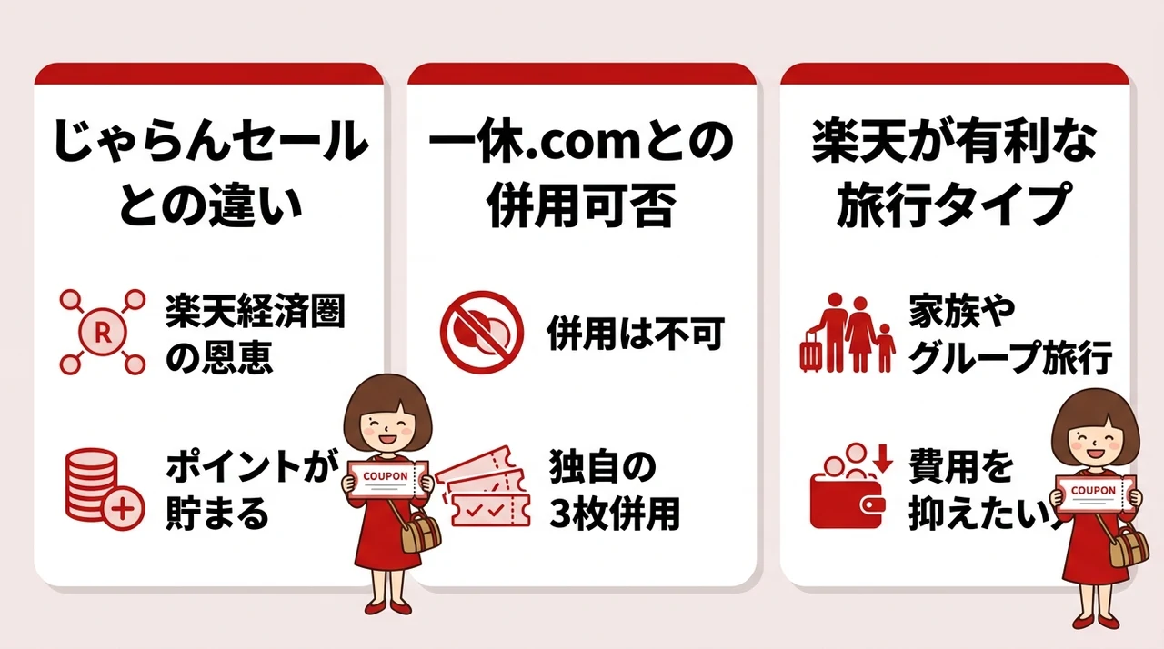 他社セールと比較した楽天の強み