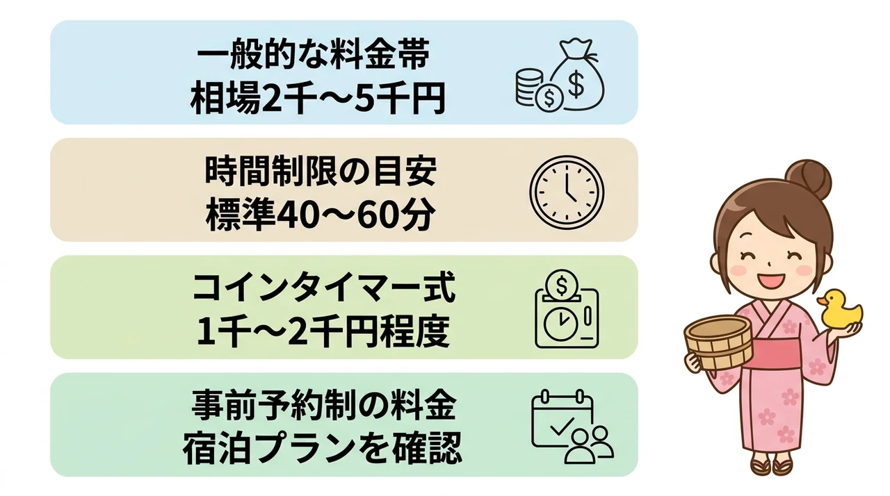 料金相場と時間制限の実態