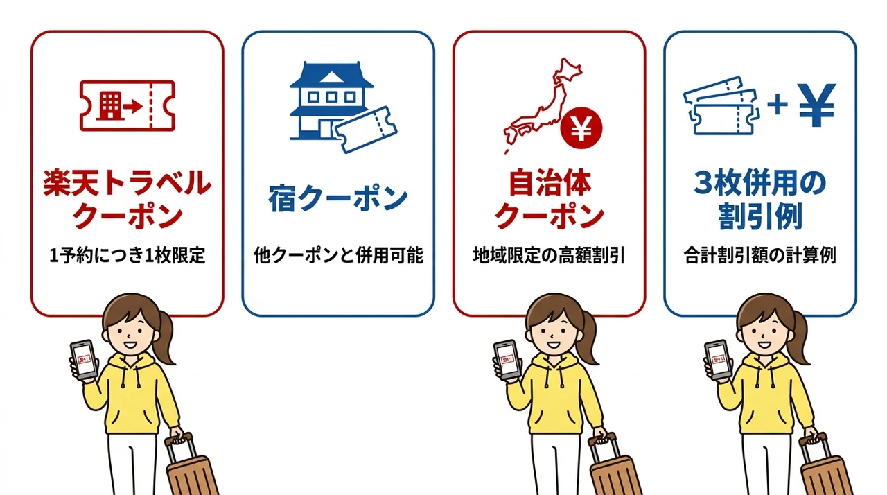 3種類のクーポン併用ルールを理解する