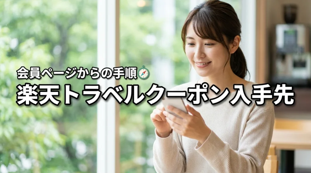 楽天トラベルのクーポンはどこで獲得？答えは楽天会員ページ！手順も解説