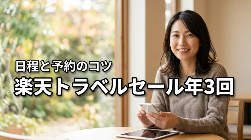 楽天トラベルのセールは年に3回！スーパーSALEの日程と予約のコツ