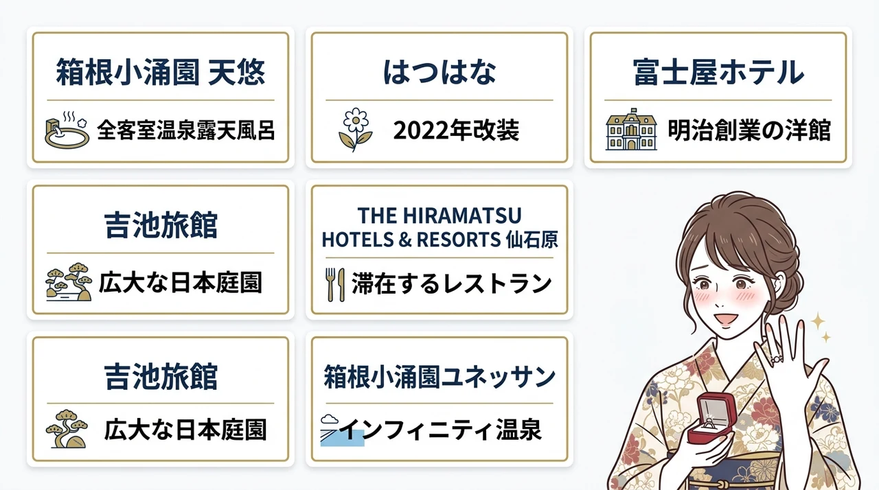 箱根・プロポーズに最適な旅館6選