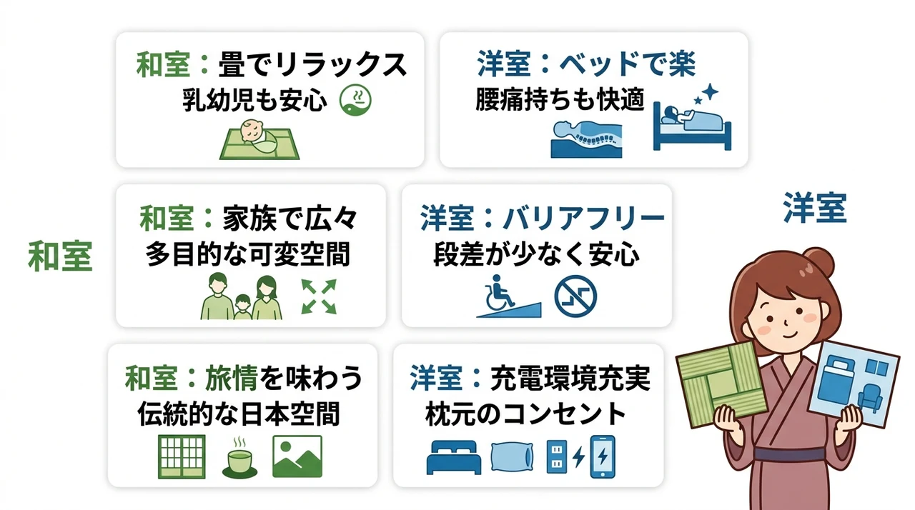 和室・洋室それぞれのメリット