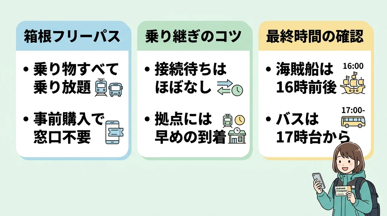 車なし箱根旅行の注意点と基本の移動手段