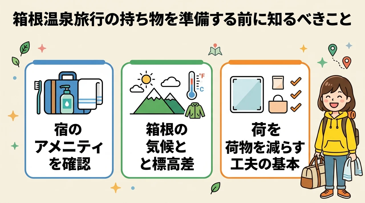箱根温泉旅行の持ち物を準備する前に知るべきこと