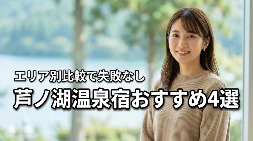 芦ノ湖温泉宿で迷ったら?エリア別おすすめ4選を比較して正解を選ぶ方法