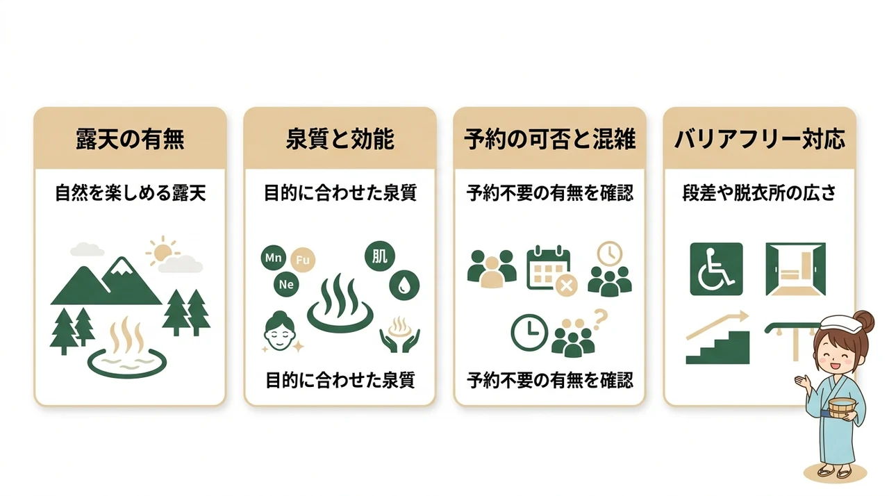 貸切風呂の選び方とチェックポイント