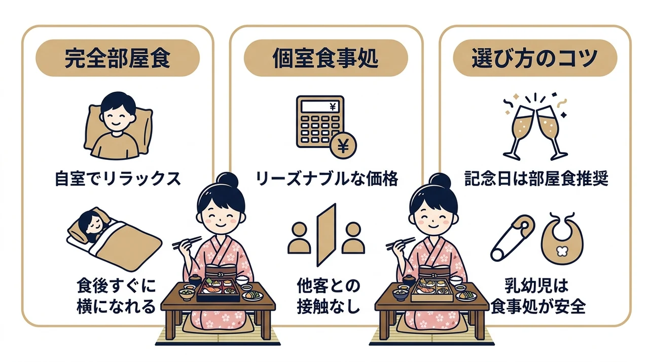 個室食のスタイルで選ぶポイント