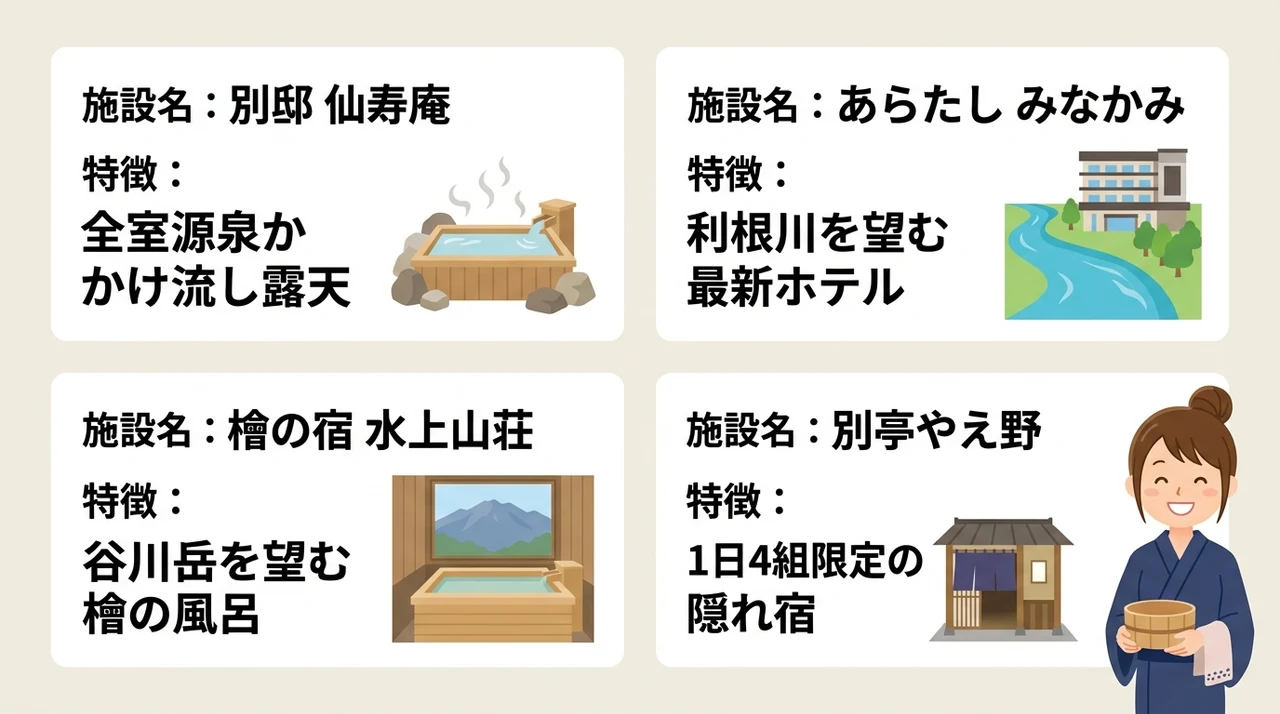 露天風呂と源泉かけ流しを楽しめる宿