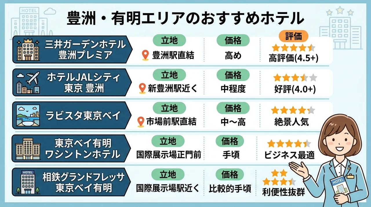 豊洲・有明エリアのおすすめホテル