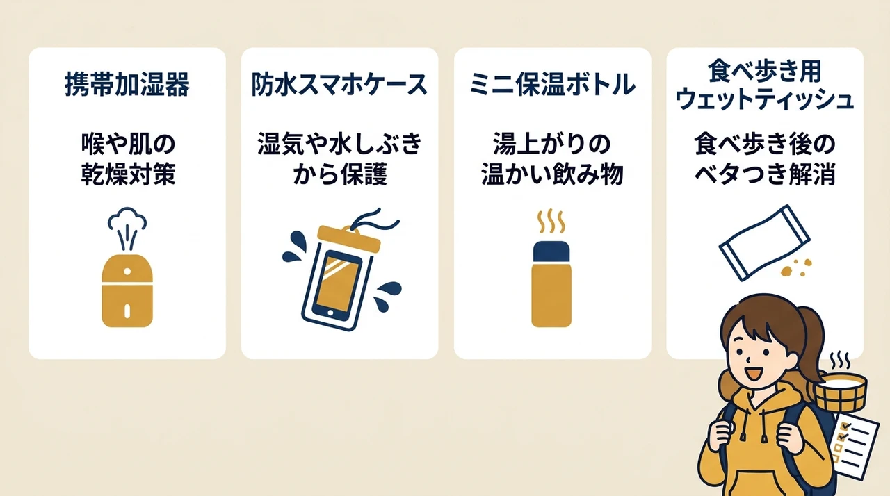 あると便利！草津旅行の快適さを底上げする持ち物