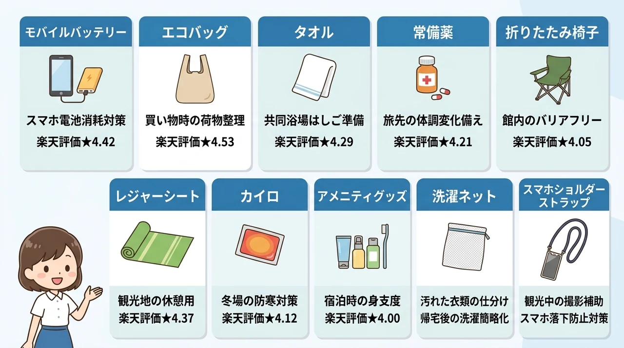 那須の温泉旅館で快適に過ごす必須アイテム10選