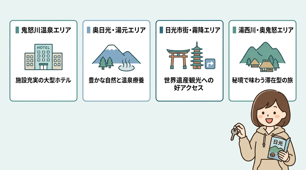 エリア別に見る日光の1万円台宿の特徴