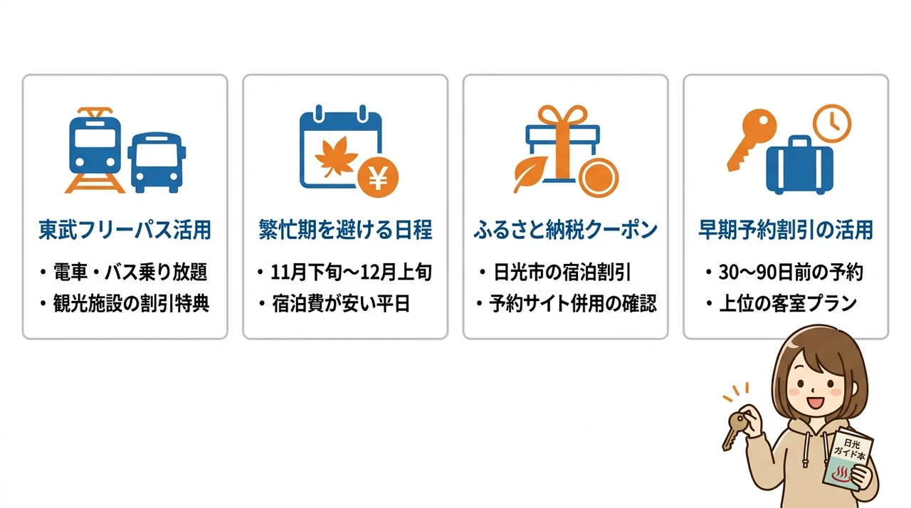 観光トータルコストを下げる予約のコツ
