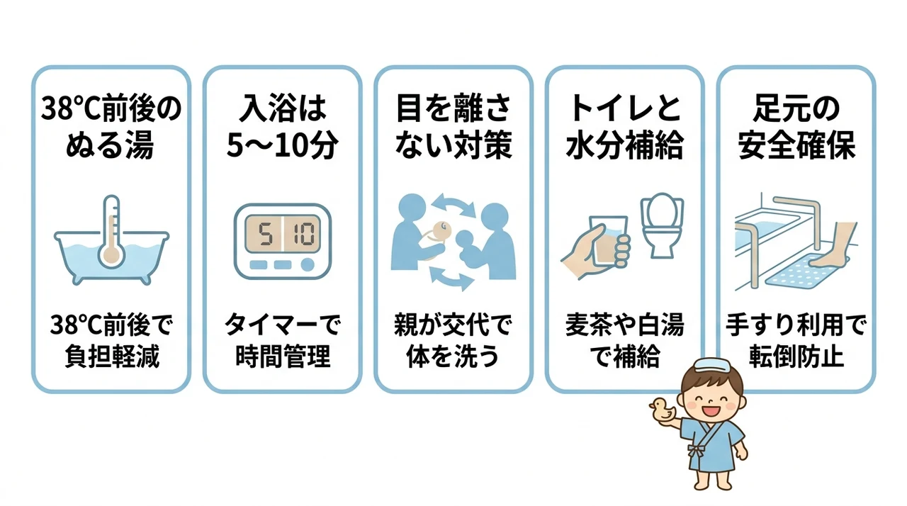 赤ちゃんと安全に温泉を楽しむための入浴マナーと注意点