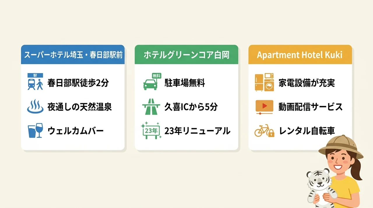 移動手段別で見るおすすめホテル3選