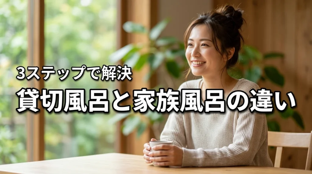 貸切風呂と家族風呂、何が違うの？迷ったときの選び方3ステップで解決！