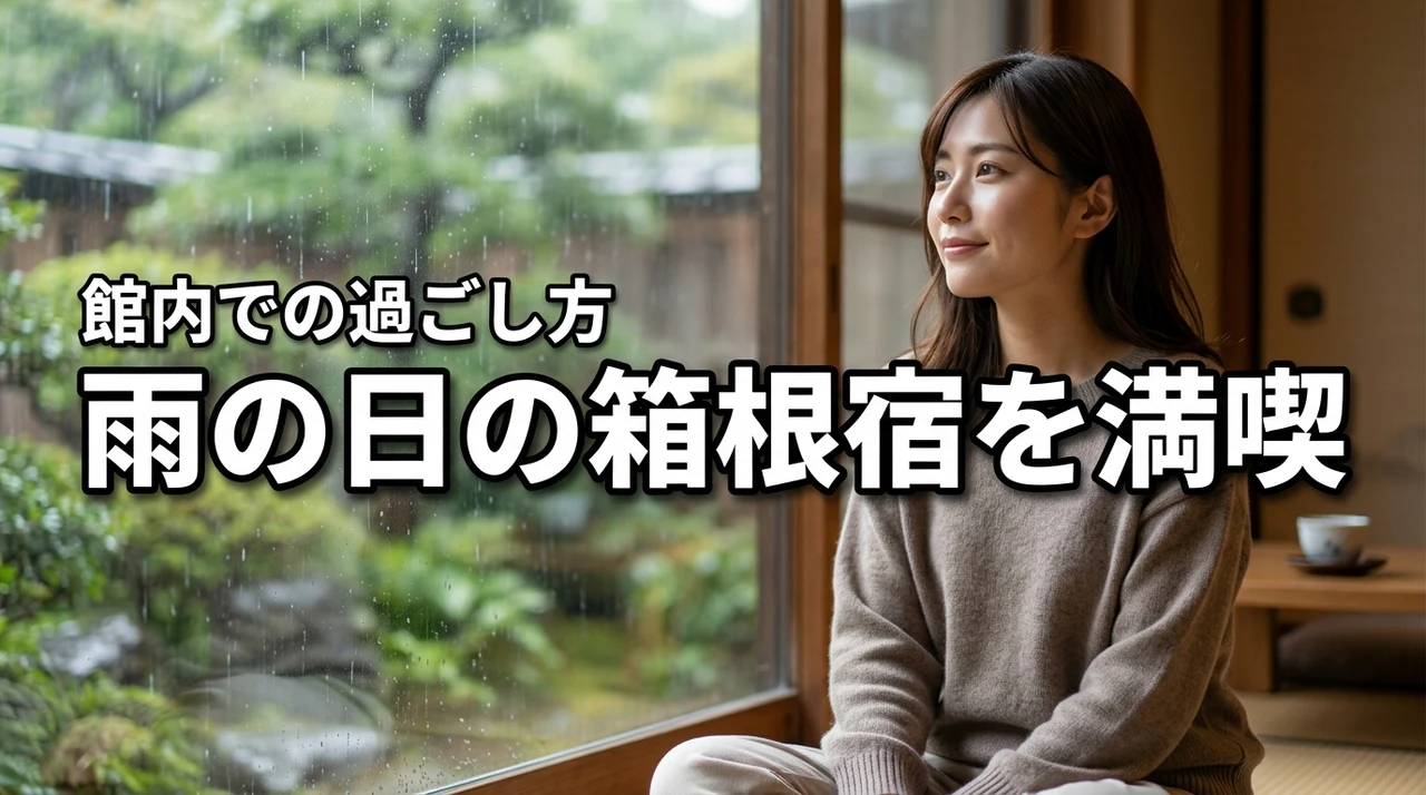 雨の日の箱根宿、雨で観光できない?館内で楽しむコツを詳しく解説!