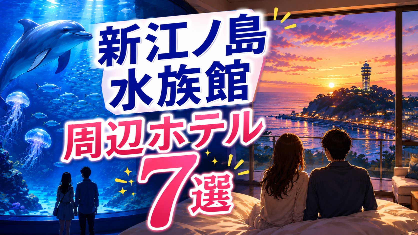 新江ノ島水族館デート後に泊まりたい周辺ホテル7選のアイキャッチ画像