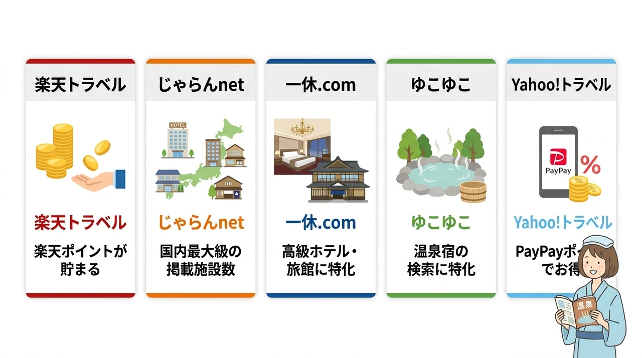 予約前に確認すべき公式サイトと旅行予約サイトの比較
