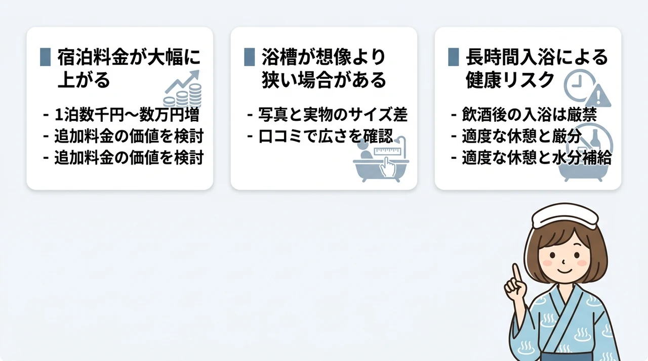 露天風呂付き客室の知られざるデメリット3つ