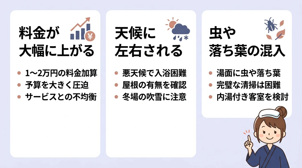 予約前に確認すべき3つのデメリット