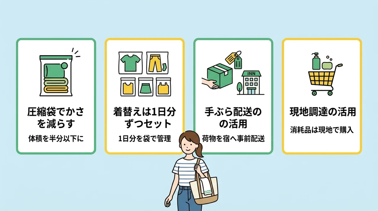 パパママの負担を減らす賢いパッキングのコツ