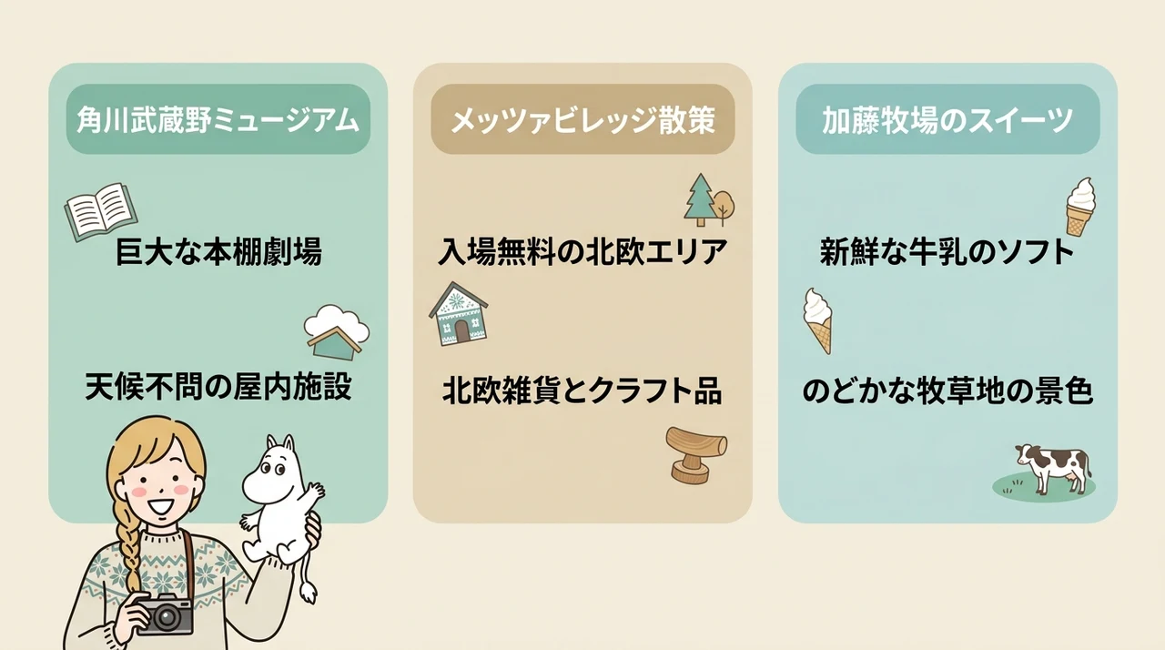 女子旅の満足度を高める周辺の立ち寄りスポット