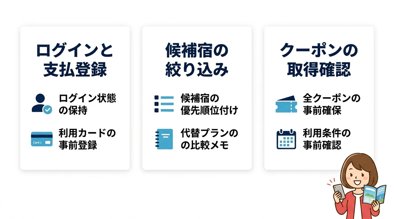 予約成立を左右する事前準備の鉄則