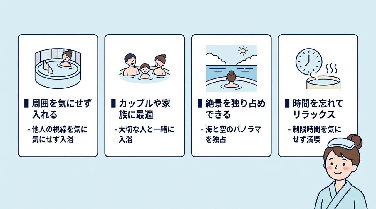 プライベート空間を満喫できる貸切風呂の魅力