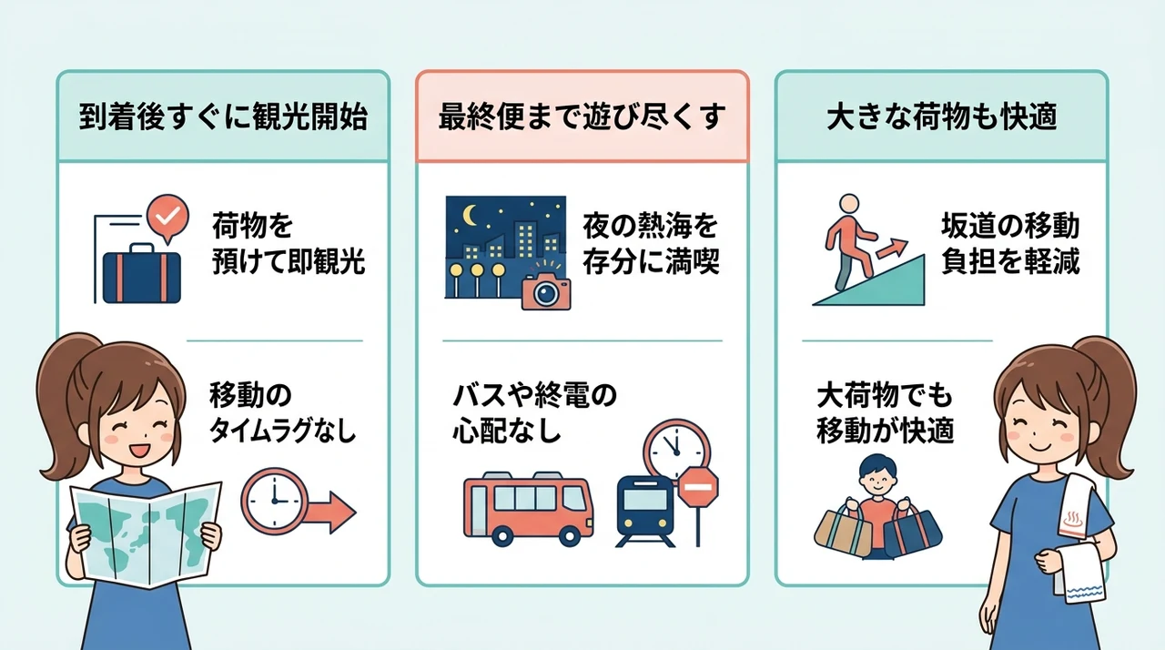 駅徒歩5分以内の宿に泊まる3つの大きなメリット