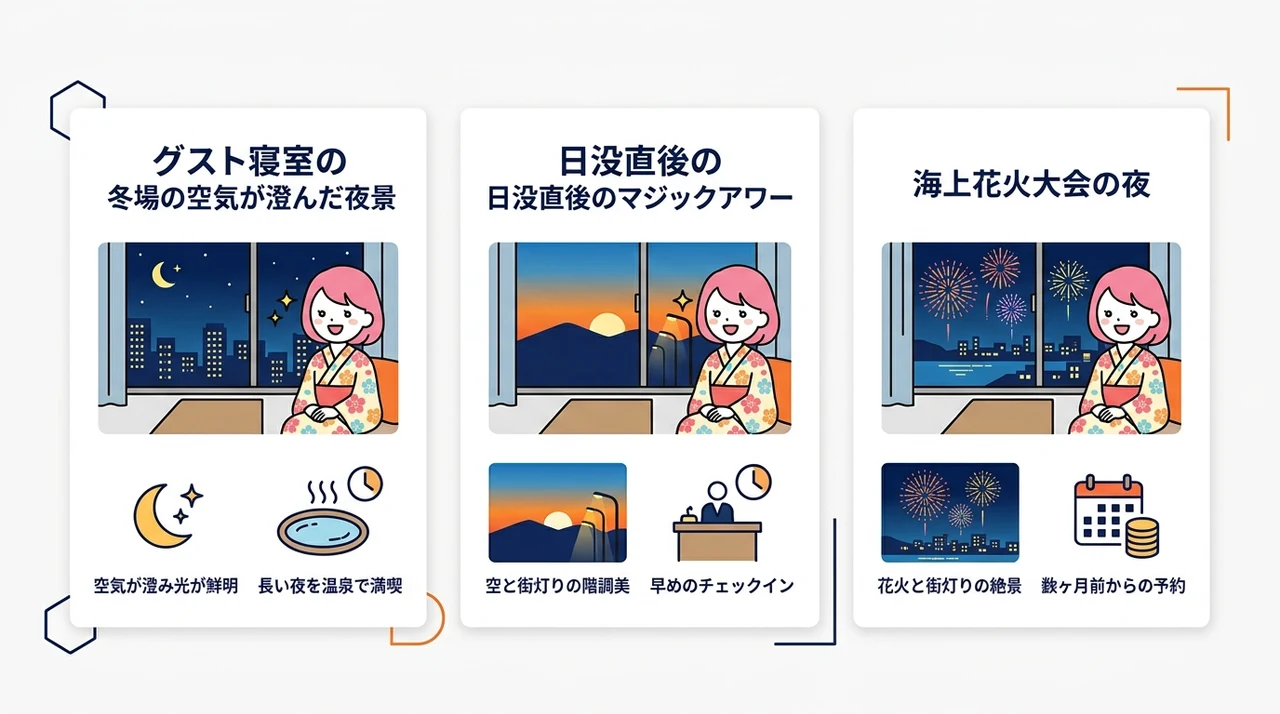 熱海の夜景が美しい季節とおすすめの時間帯