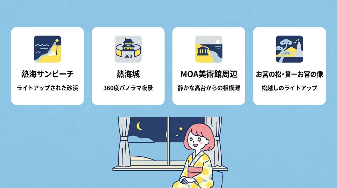 宿から徒歩圏内のおすすめ夜景スポット