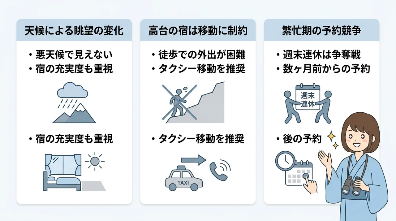 初島が見える宿の3つのデメリットと注意点